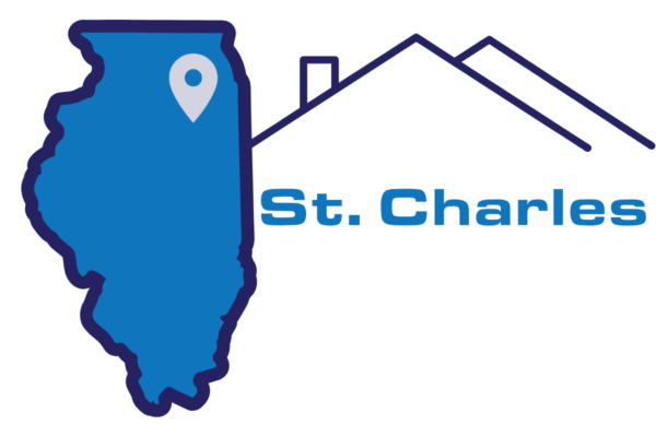 Map of where Renowned Building Solutions provides roofing services in St. Charles, IL.