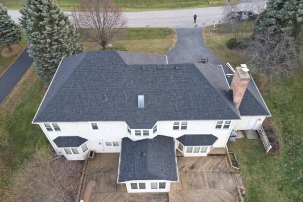A complete roof replacement project